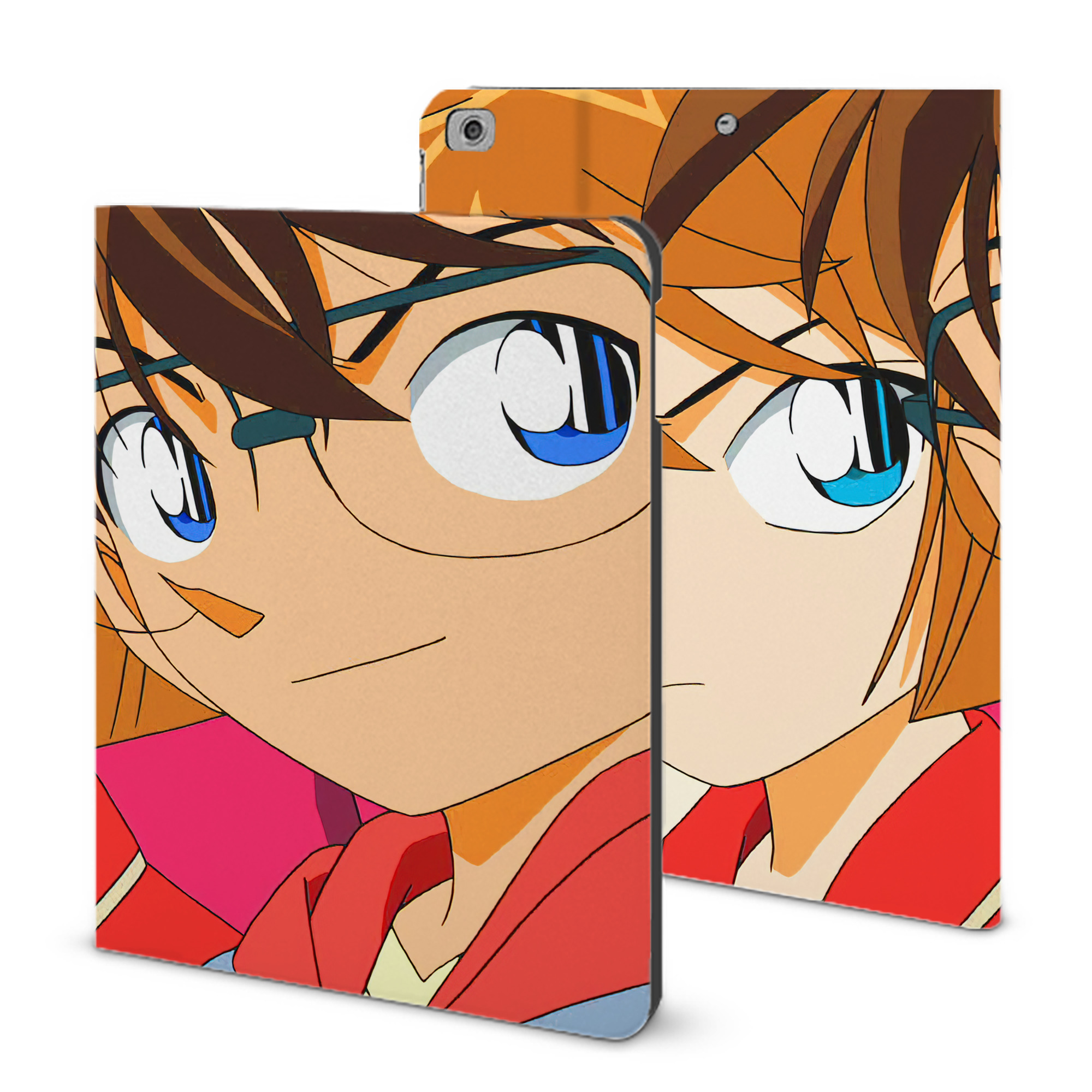 （画像用） 名探偵コナン Detective Conan IPad ケース ブック型 PUレザー TPU 耐衝撃 軽量 薄型 ペン収納なし 全面保護 IPad 各モデル対応